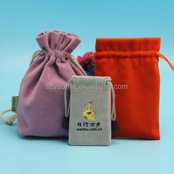 small drawstring jewellery gift bags with rope, empty sack with