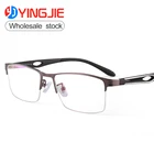 2019 new model glasses half-rimmed glasses Metal eyeglass frame TR two-color mirror leg Danyang Glasses Factory11009