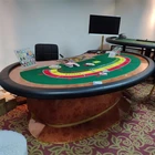 Blue carpet Casino Baccarat Table 14 Player for sales