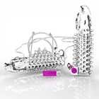 New Design extra big dotted carex condom with vibrator