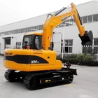 Construction machinery telescopic boom excavator for digging and loading made in china