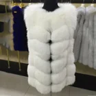 Fashion Custom Women's Winter Genuine Fox Fur Gilet Ladies Natural Real Fox Fur Vest