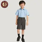 custom logo school uniform short pants for boys