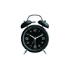 Modern style trendy black color round table alarm clock