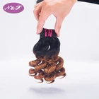 YF Brazilian Double Drawn Hair Fumi Hair 2 Tone Blonde Ombre Color Human Remy hair Bundles 10-20"