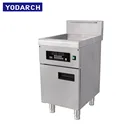 Heavy Duty Real Temperature Control 400 Degree 23L Potato Chips Electric Commercial Induction Deep Fryer Equipment