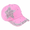 Brand new famous brand hat caps with with 3D and flat embroidery rhinestone logo Baseball Cap