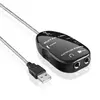 Guitar To USB Interface Link Audio Cable Adapter for PC/MAC Computer Recording