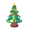 Home Door Decoration Gifts Educational DIY Felt Christmas Tree with Ornament Set for kids