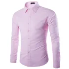 pink flannel shirt latest design custom fabric shirt purple cotton bulk shirt for men 2018