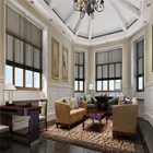 Basswood Timber Adjustable Venetian window Slat blinds
