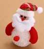 Creative snowman with color changing light christmas light up EVA christmas decorations/plastic Santa Claus toy christmas 2017