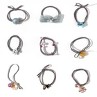 9pcs/set star heart head rope elastic hair rubber bands cute hair tie
