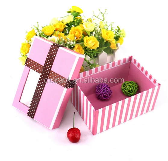 plastic pvc window packaging gift boxes for merry christmas