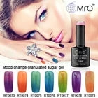 temperature change granulated sugar soak off UV gel nail polish