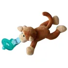 Plush Toy with detachable Pacifier ,Baby Pacifier Holder Stuffed Animal Soft Plush Toy