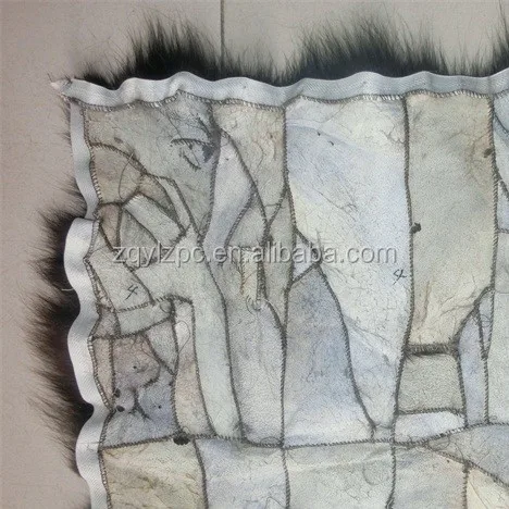 2016 high quality real fox fur pelt blanket/fox fur skin plate