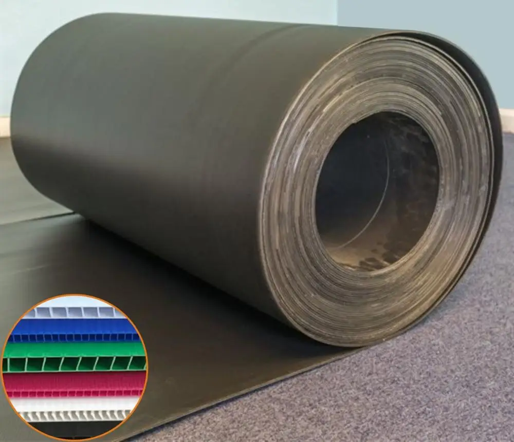 Black Corrugated Plastic Floor Protector Protection Sheets Board