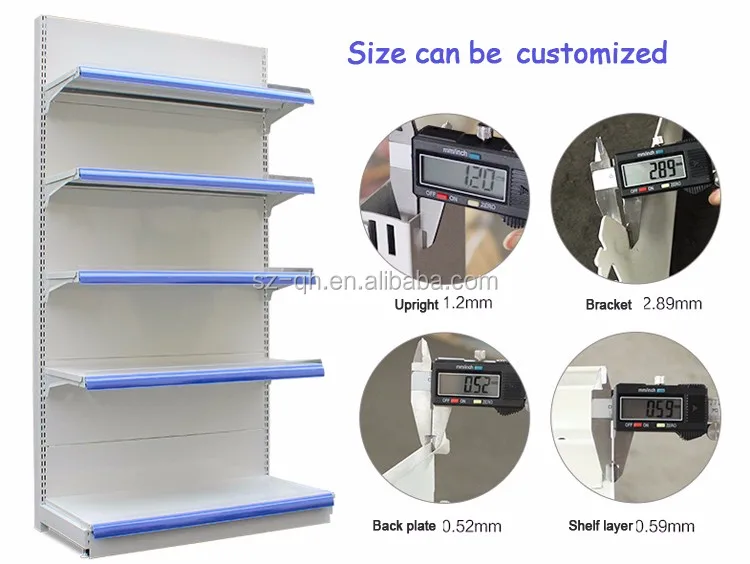 Metal shopping mall used display shelf for supermarket