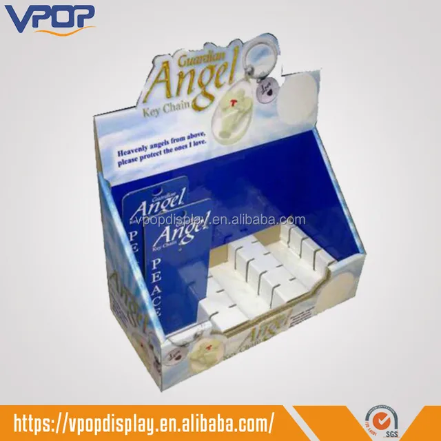 full color printed corrugated cardboard countertop book display