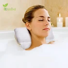 3D Mesh Waterproof Wholesale Headrest Luxury Spa Bath Pillow With Suction Cups