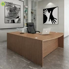 Luxury Melamine Wooden Executive Modern Office Desk For Manager table