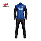 Good quality custom Jogging suits sublimated training top mens plain tracksuit sports jacket tracksuit