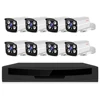 Loosafe 8pcs 1080p camera poe 8 ch nvr kits cctv security cameras systems 4tb hdd 100 meters cctv night vision camera