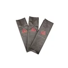 250g black coffee bag silver plastic packaging