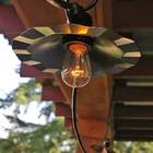 Detachable garden waterproof decoration string light with e26 e27 bulb and copper shade