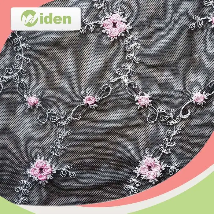 Free sample available delicate pattern poly nylon fabric
