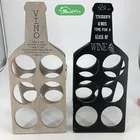 Handmade MDF Wooden Bottle Shape Wine Holder Rack