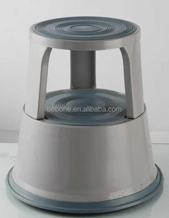 Manufacturer supply Industrial Safe Kick Step Stool hop up grey metal step stool iron stool
