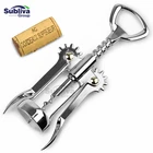Luxury Winged Corkscrew Wine Bottle Opener Stainless Steel Cork Extractor Waiter's Friend Bar Accessory