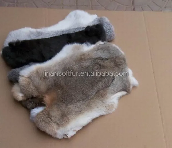 Genuine Raw Chinchilla Rabbit Fur Pelt for sale cheap price