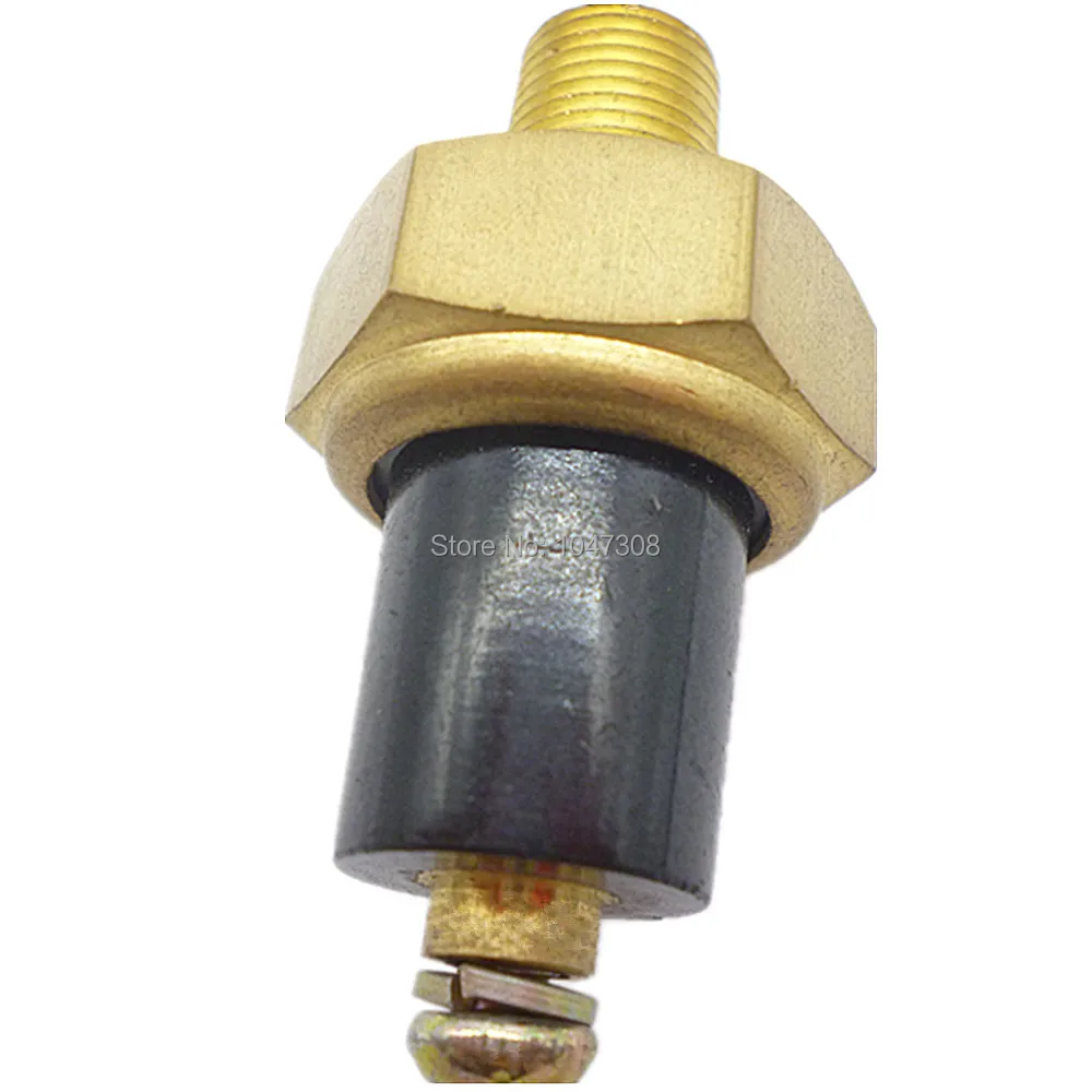 Oil Pressure Sensor Mounting Thread 1/8NPT Oil Pressure Sending Unit Sensor Switch 0-1.0mpa Diesel Engine Oil Alarm Sensor Plugs