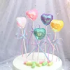 Romantic Sweet Heart Wedding Cake Topper Party Supplies Table Decoration Sequins Ball Cake Decoration