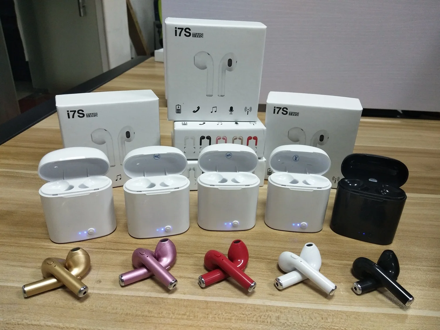 Germany France UK Popular Factory Discount Mini Wireless Earphone i7s i9 i11 i12 TWS 5.0 Headset Stereo Microphone Dual Talking - ANKUX.COM