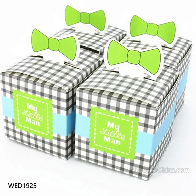 elegant bow tie wedding favors box baby shower favors paper gift