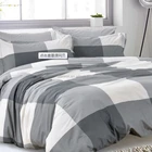 American style comforter California king size grid pattern comforter sets