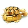 Wholesale wooden kid toy, wooden crafts and arts tortoise gift toy car with wheels