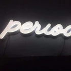 flexible neon led light 12v acrylic led neon sign with clear acrylic sign board