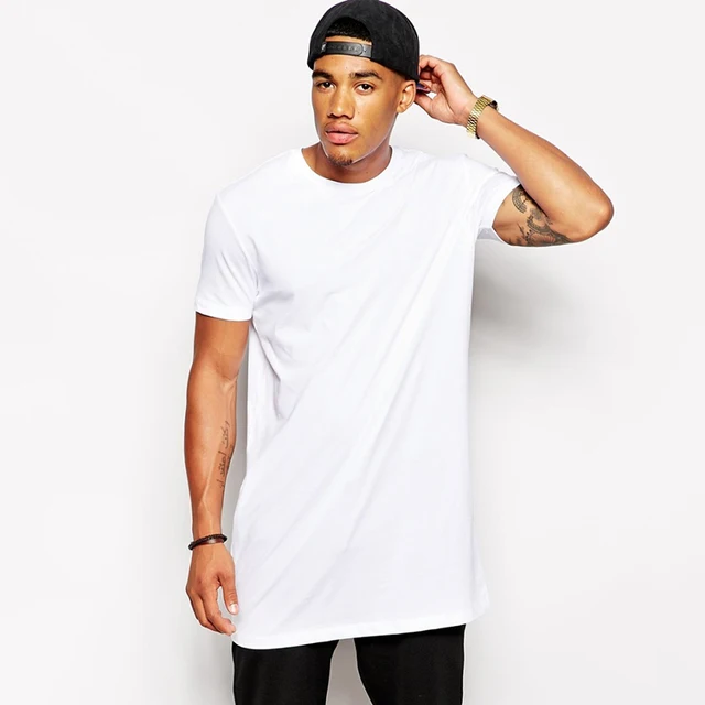 factory direct wholesale mens plain white tall man tee shirt