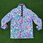 Monogrammed Women Reversible Lilly Inspired Sherpa Fleece Pullover