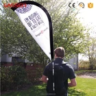 2018 hot selling new design walking advertising Backpack Flag Banner