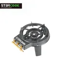 Camping cast iron burner gas cooker portable gas stove