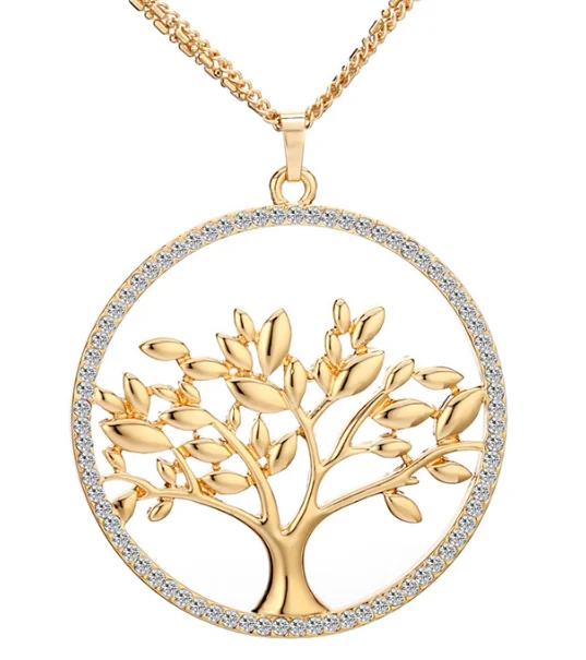 Fashion Direct Sales 925 Silver Family Tree Pendant Necklace 925 Silver for Christmas Gift and Birthday Gift