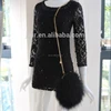 Fashion Design Winter Girls Fur Hand Bags / Hot Sell Turkey Fur Key Bag Cheap Price