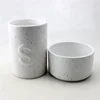China High quality White ceramic candle jar round shape tea light candle holder