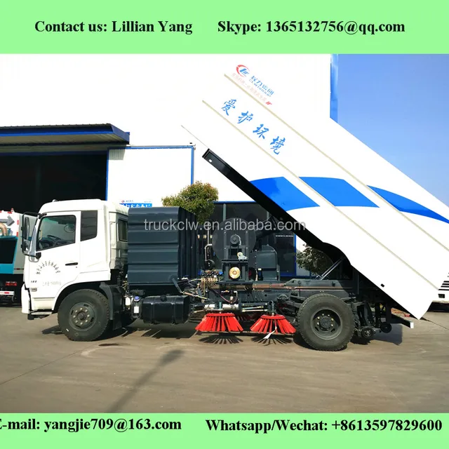 dongfeng road sweeper truck